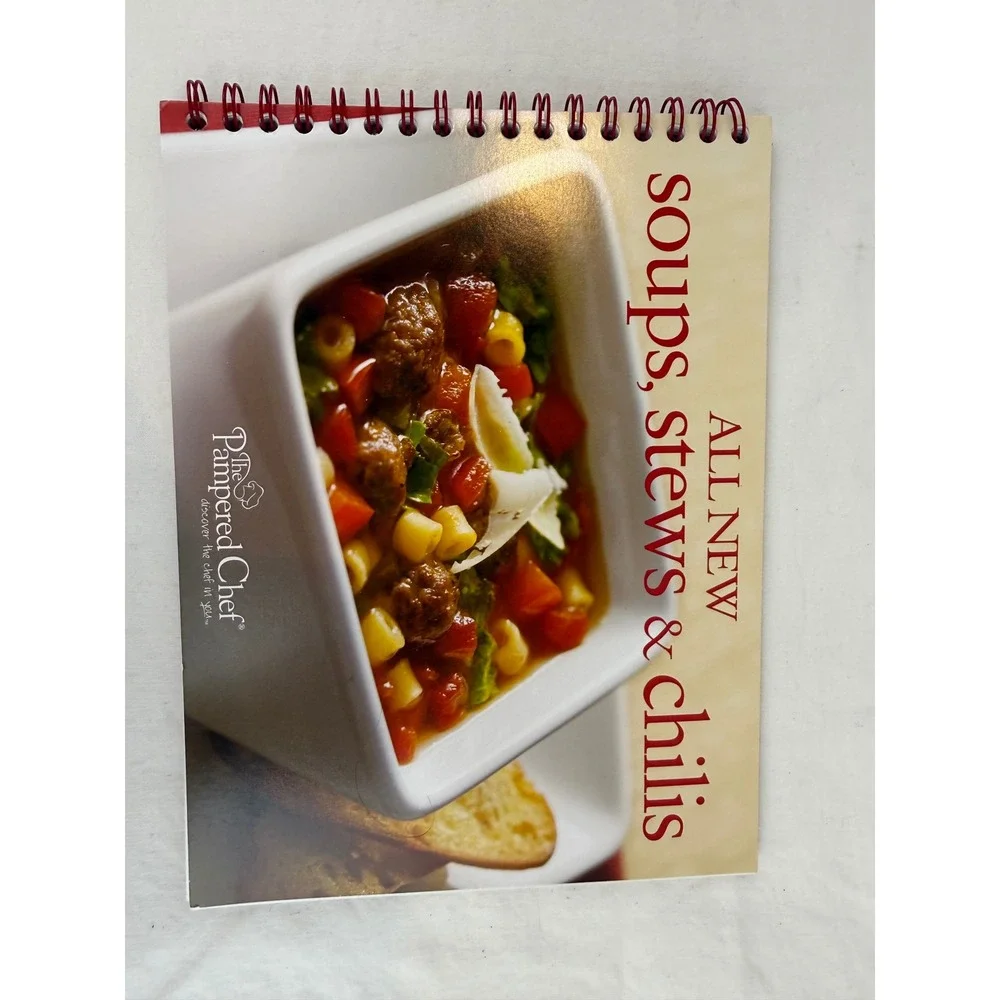 Pampered Chef‎ Recipe Book Lot Season's Best Soups Stews Chilis 5 Books Total
